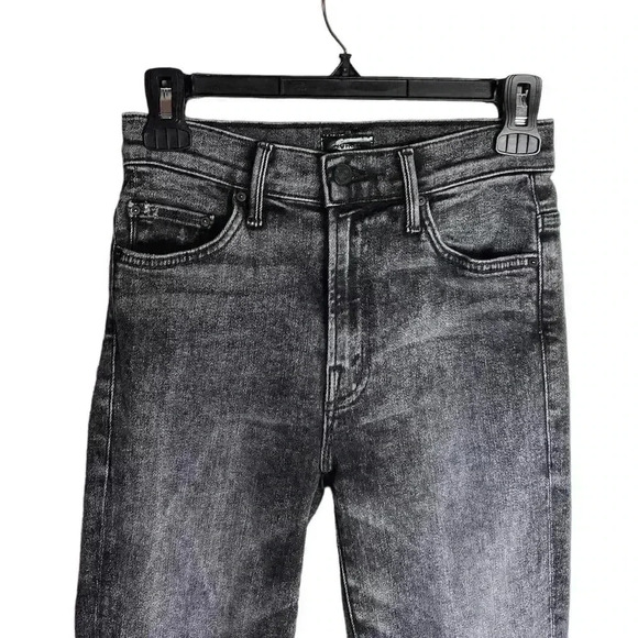 Mother The Insider Crop Step Fray Jeans in Train Stop Size 24 NWOT - Picture 3 of 11